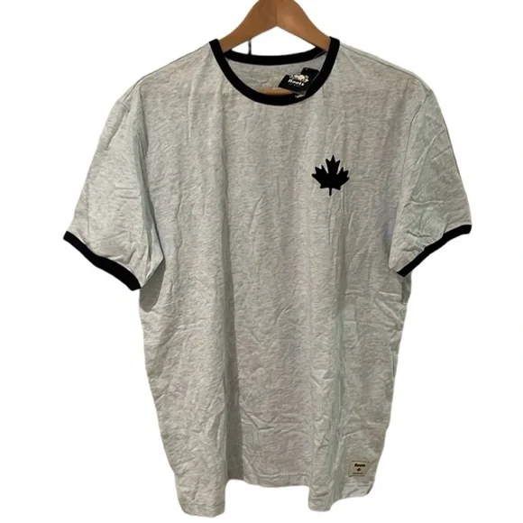 Men's Roots Blue Heather Short Sleeve Top - Picture 1 of 8